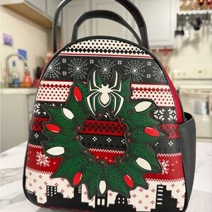 Miles/Spiderman Christmas mini backpack